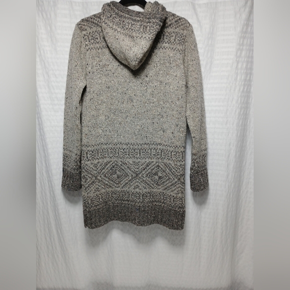 Inis Craft 100% Wool Made In Ireland Fullzip Hooded Sweater Jacket. Ladies M - Picture 3 of 6